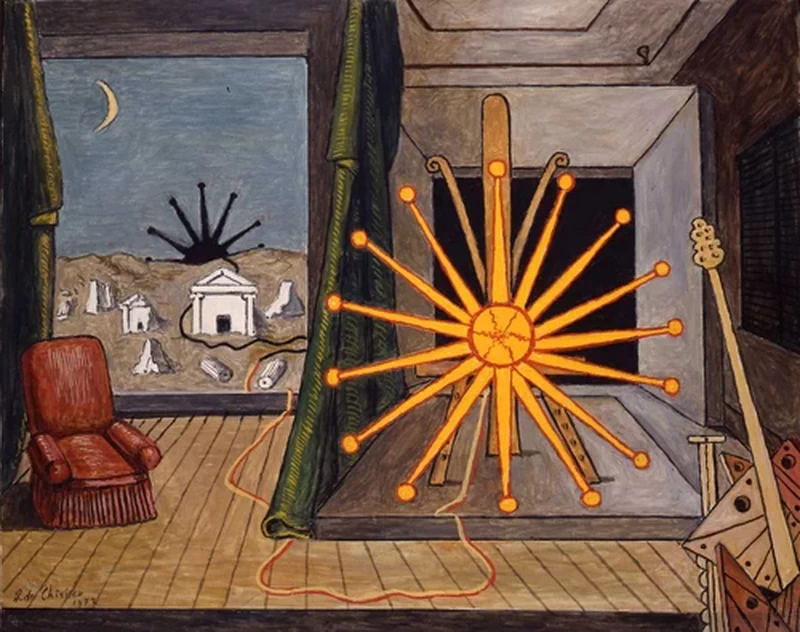 Giorgio De Chirico - 152, Sole sul cavalletto, 1972, Fondazione Giorgio e Isa de Chirico, Roma